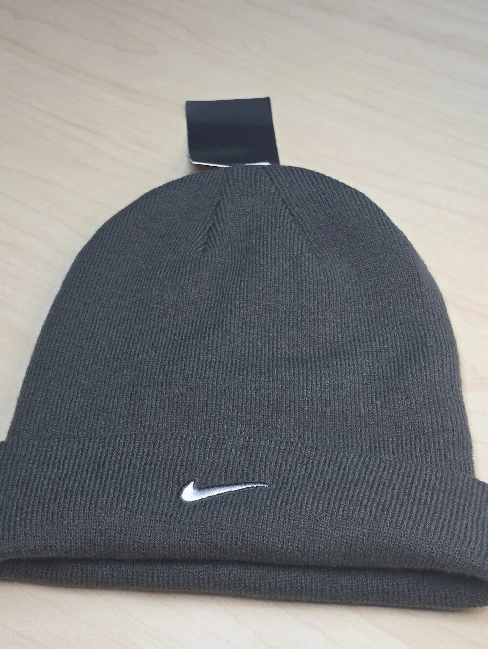 NWT Nike x Vivint.Solar Knit Beanie / Winter Hat - Cool Gray (Unisex One Size)